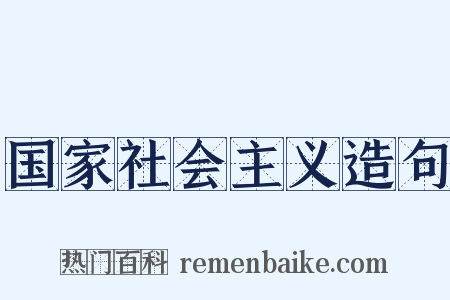 国家社会主义造句是什么意思的图片
